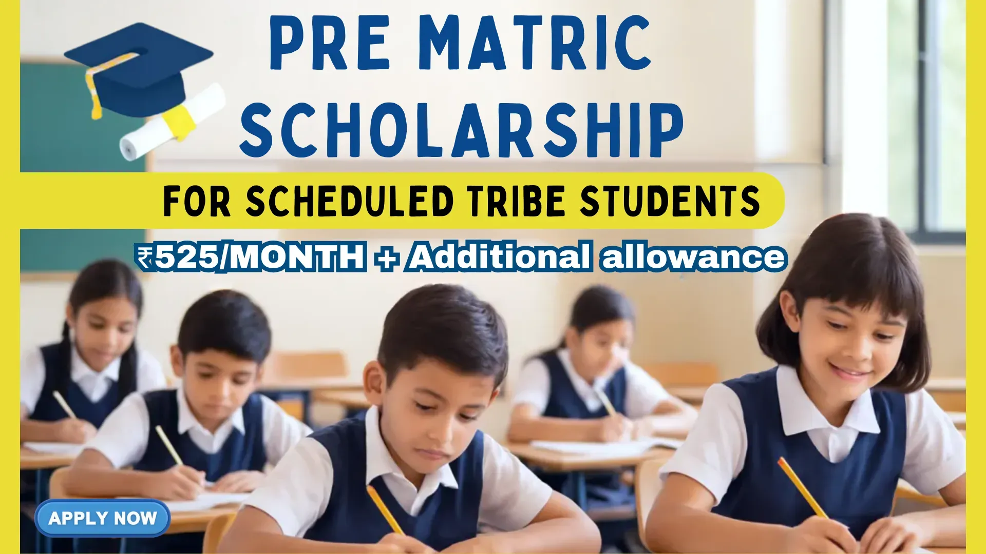 PRE MATRIC SCHOLARSHIP FOR SCHEDULED TRIBE STUDENT