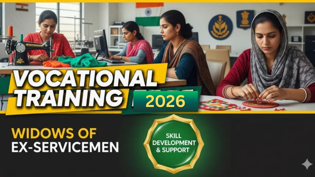 Vocational Training Of Widows Of Ex-Servicemen