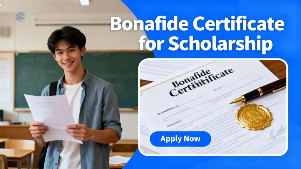 Bonafide Certificate for Scholarship