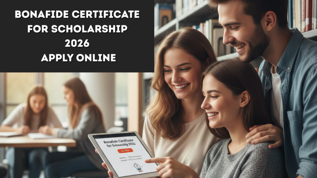 Bonafide Certificate for Scholarship 