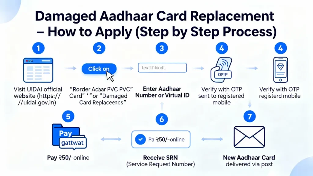 Damaged Aadhaar Card Replacement