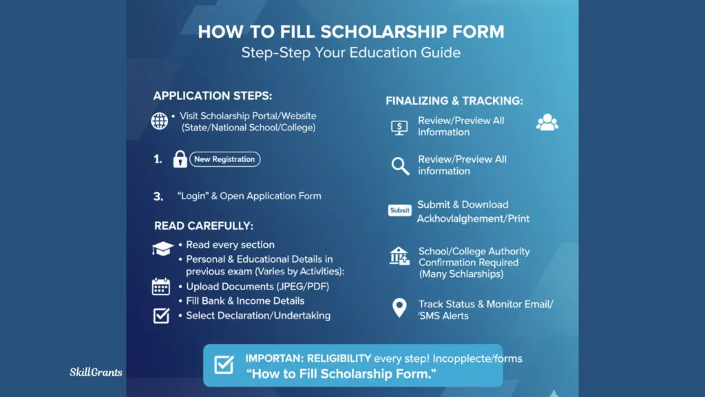 How to Fill Scholarship Form