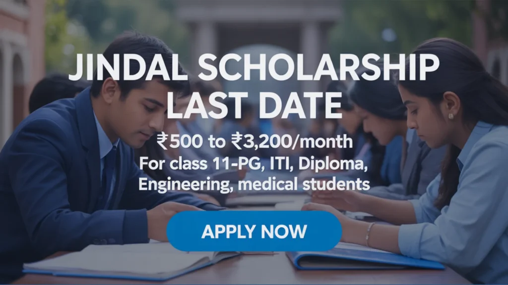 Jindal Scholarship Last Date