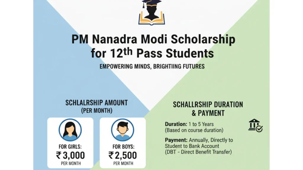 PM narendra modi scholarship for 12th pass student