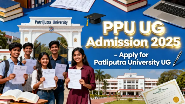 PPU UG Admission 2025 पाटलिपुत्र यूनिवर्सिटी UG Apply करें