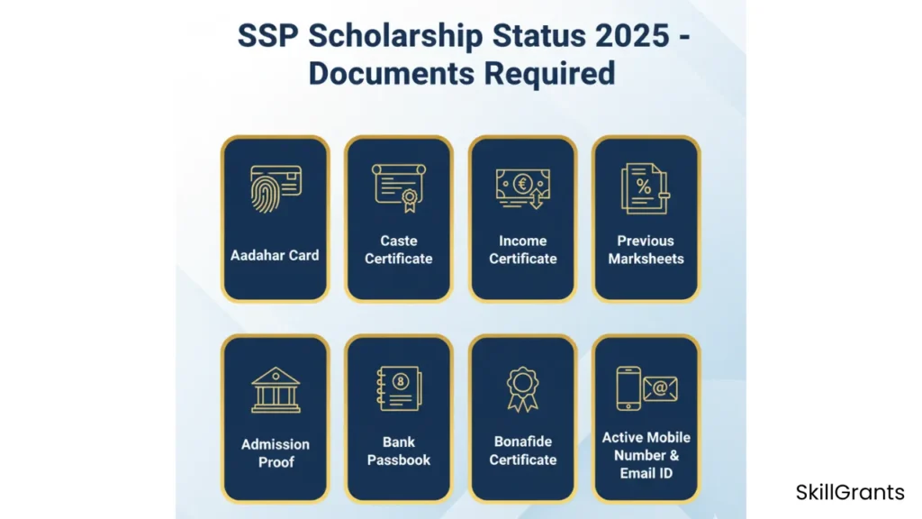 SSP Scholarship Status