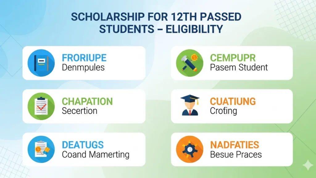Scholarship for 12th passed students by government