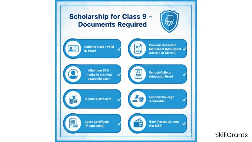 Scholarship for Class 9