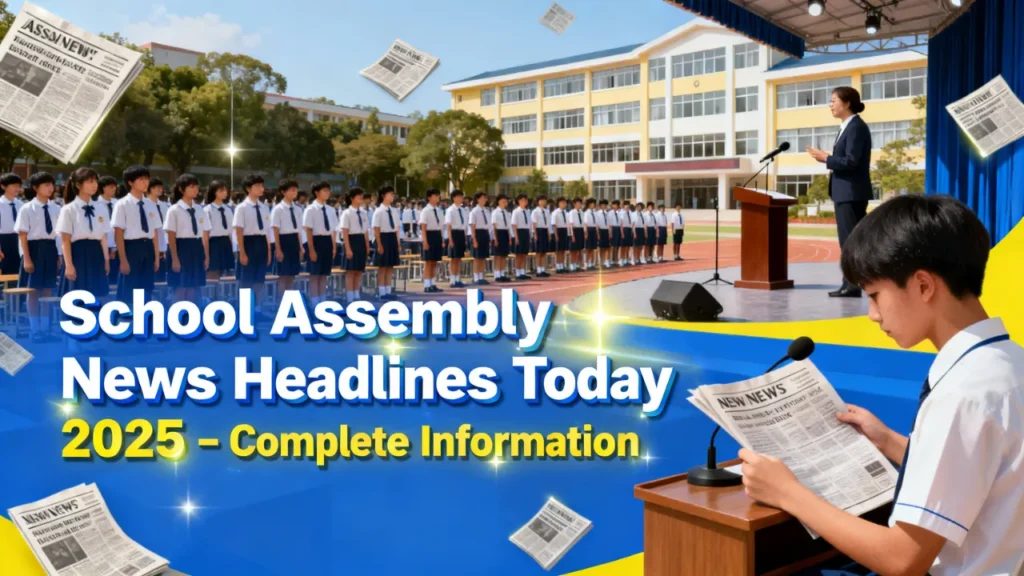 School Assembly News Headlines Today
