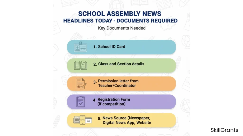 School Assembly News Headlines Today