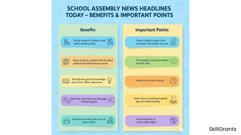School Assembly News Headlines Today