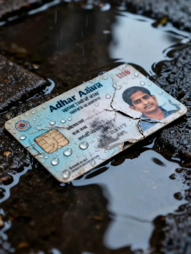 बारिश में खराब Aadhaar Card? नए कार्ड के लिए कैसे अप्लाई करें