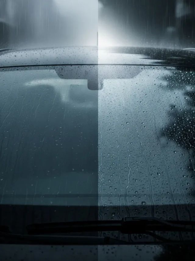 कच्चा आलू कार शीशा