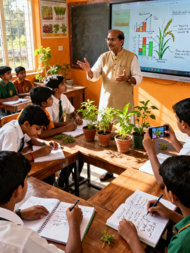Maharashtra schoolon me krishi shiksha ki shuruaat