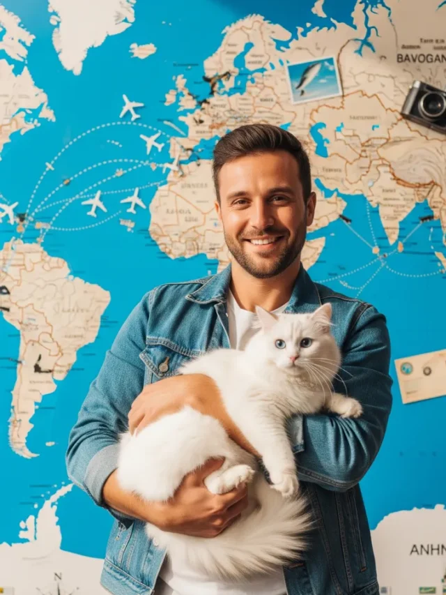 Billi ke sath duniya ghoomne ke liye chhodi karodon ki naukri