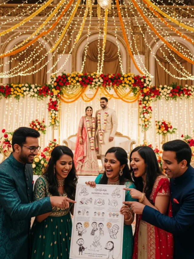 खाओ लेकिन सोच समझकर शादी का अनोखा मेन्यू कार्ड
