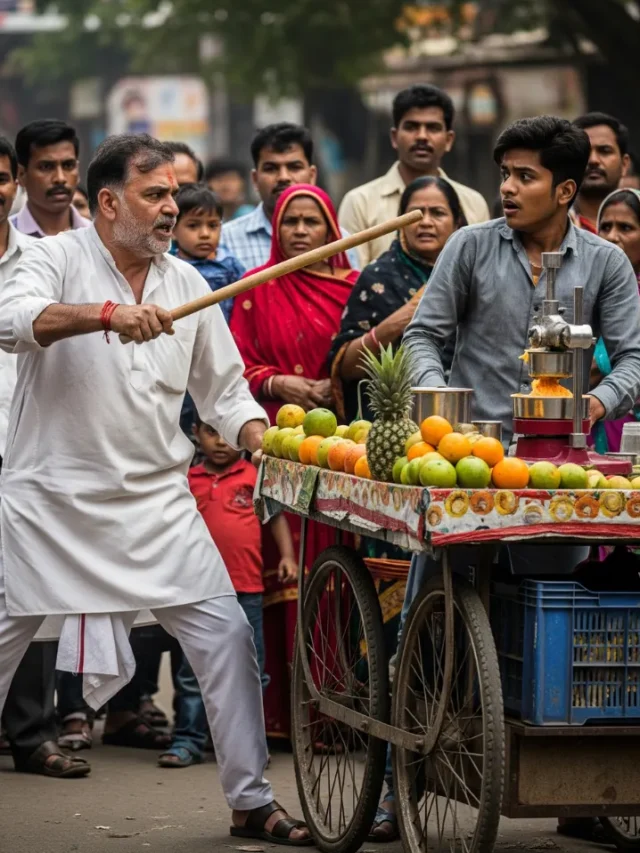 मॉक ड्रिल में चाचा की लाठीबाजी का वायरल वीडियो