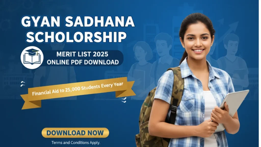 gyan sadhana scholarship result