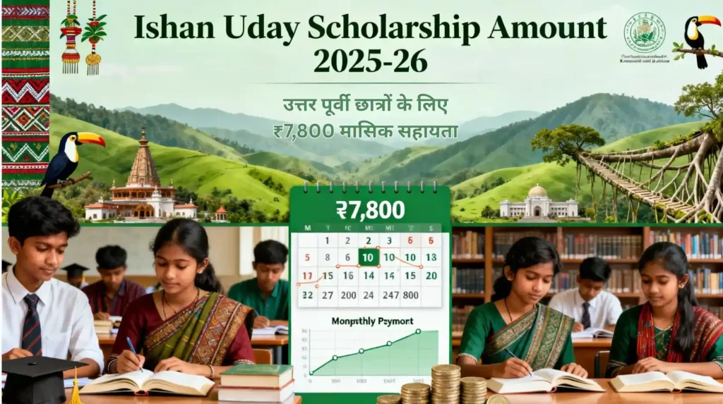 ishan uday scholarship amount