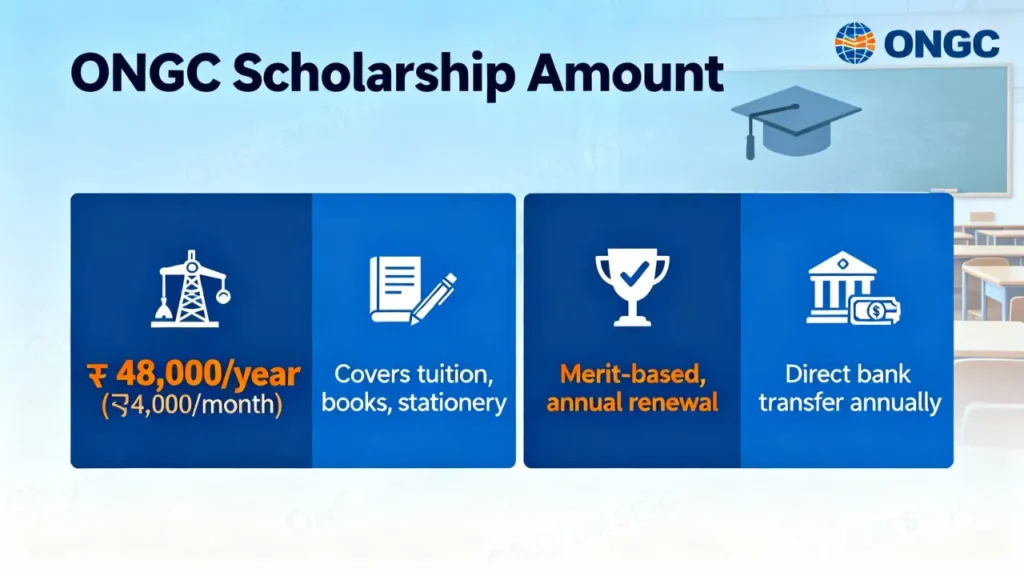 ongc scholarship amount