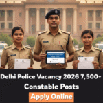 Delhi Police Vacancy 2026 7,500+ Constable Posts Apply Online delhi-police-vacancy