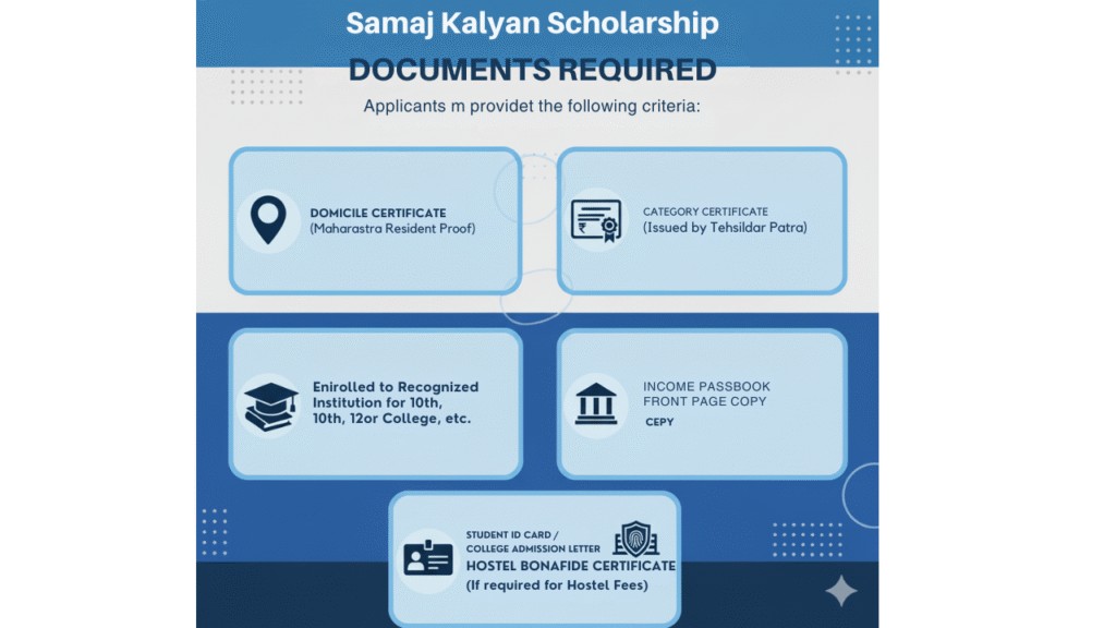 samaj kalyan scholarship
