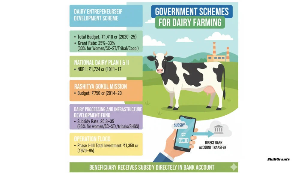Government Schemes for Dairy Farming