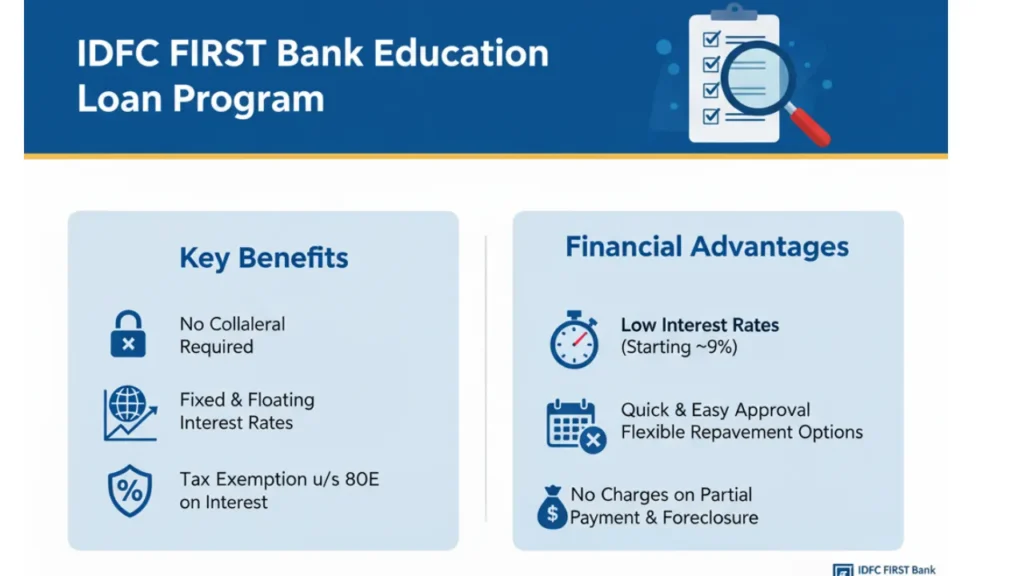 IDFC FIRST Bank Education Loan Program