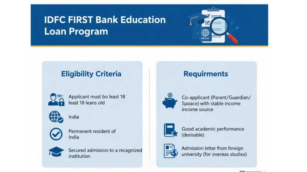 IDFC FIRST Bank Education Loan Program