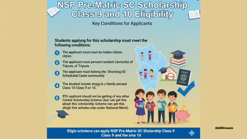 NSP Pre-Matric SC Scholarship Class 9 and 10