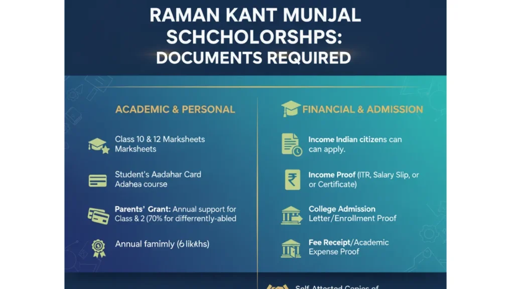 Raman Kant Munjal Scholarships