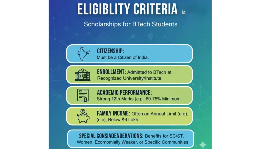 Scholarship for BTech students