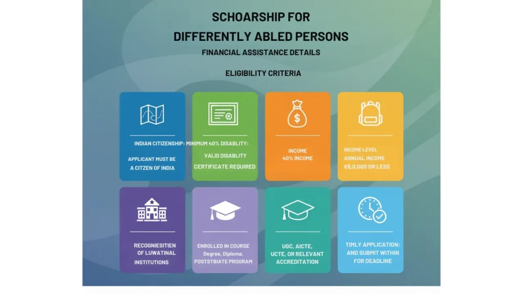 Scholarship for Differently Abled Persons