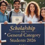 Scholarship for General Category Students 2026 पूरी जानकारी Scholarship for General Category Students