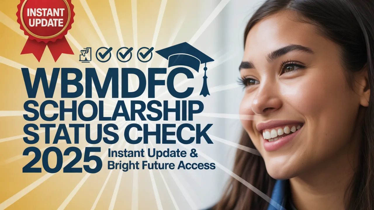 WBMDFC Scholarship Status Check 2025 हर छात्र का अधिकार WBMDFC Scholarship Status Check