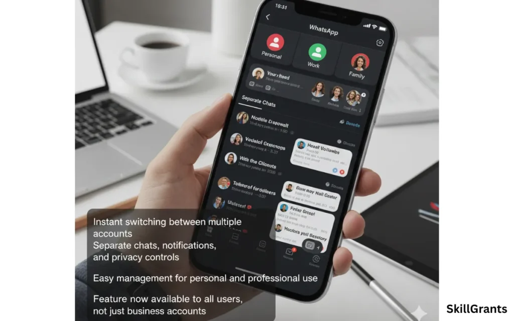 WhatsApp multiple accounts feature
