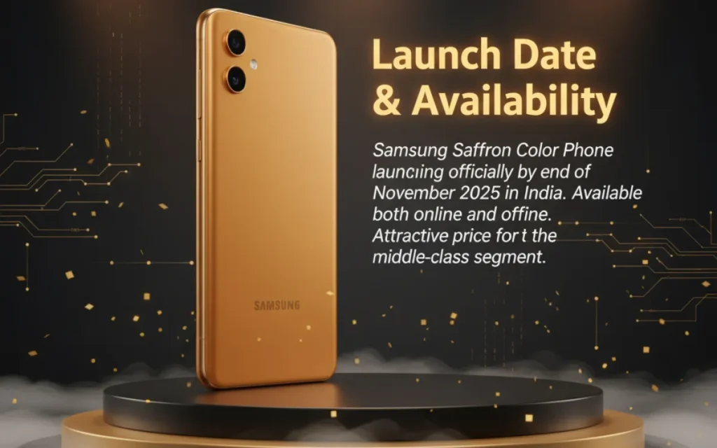 Samsung saffron color phone