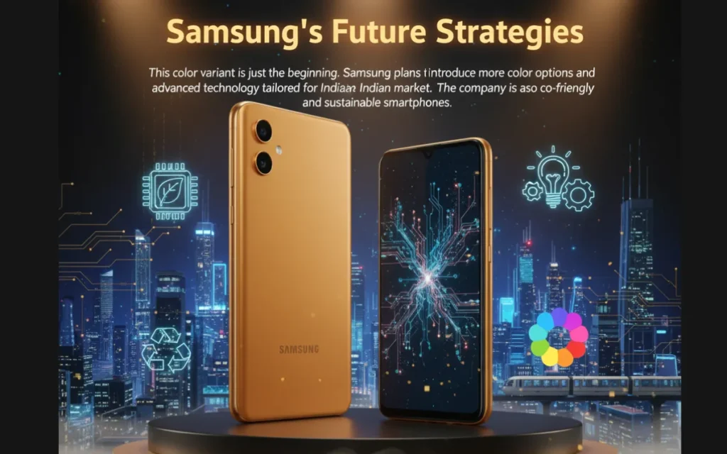 Samsung saffron color phone