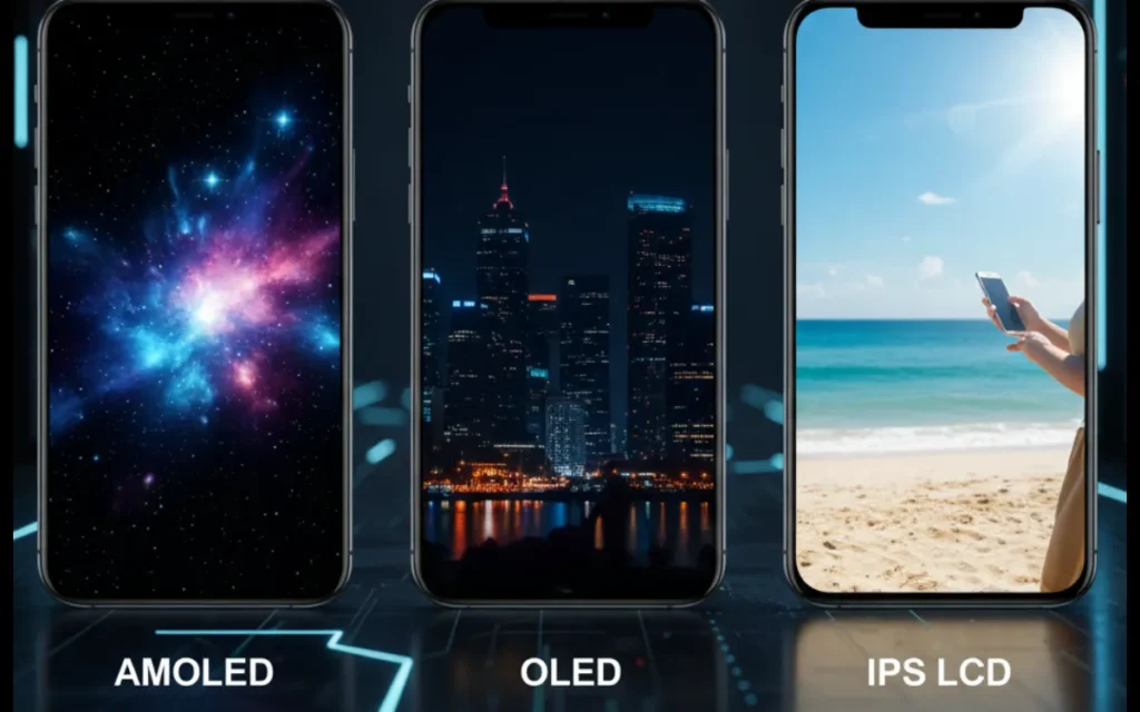 AMOLED vs OLED vs IPS LCD