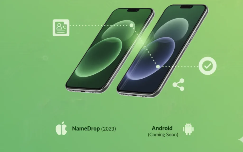 Android NameDrop feature