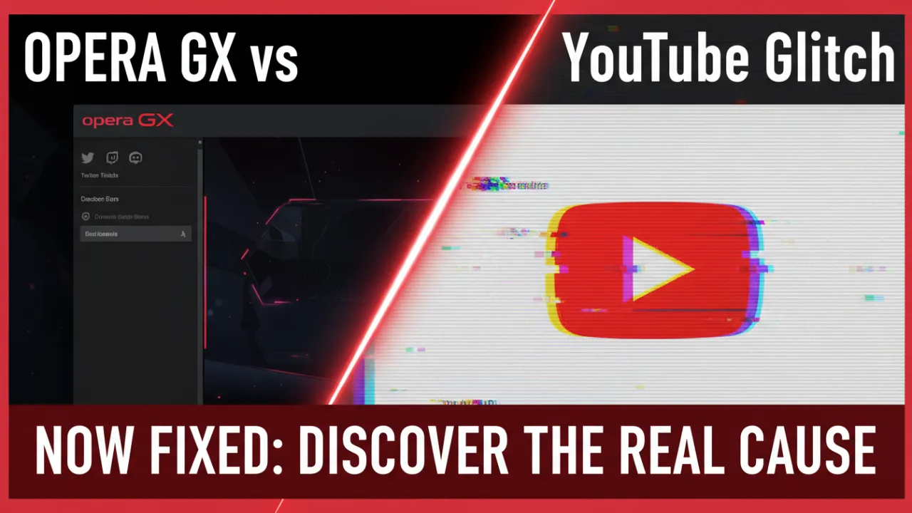 Opera GX vs YouTube Glitch