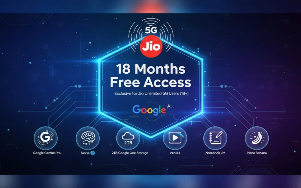 Jio Gemini 3 AI free access