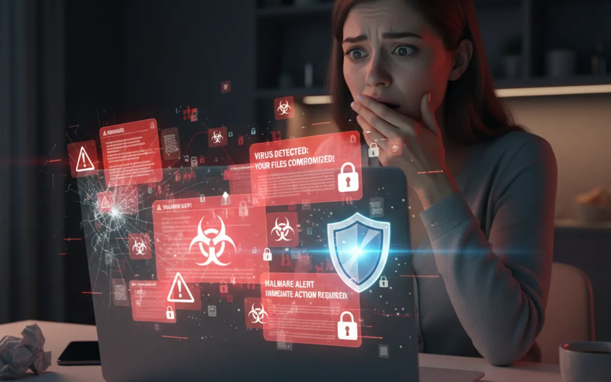 Laptop virus signs