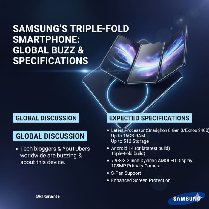 Samsung’s triple fold smartphone