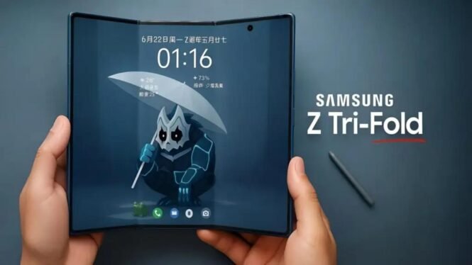 Samsung’s triple fold smartphone