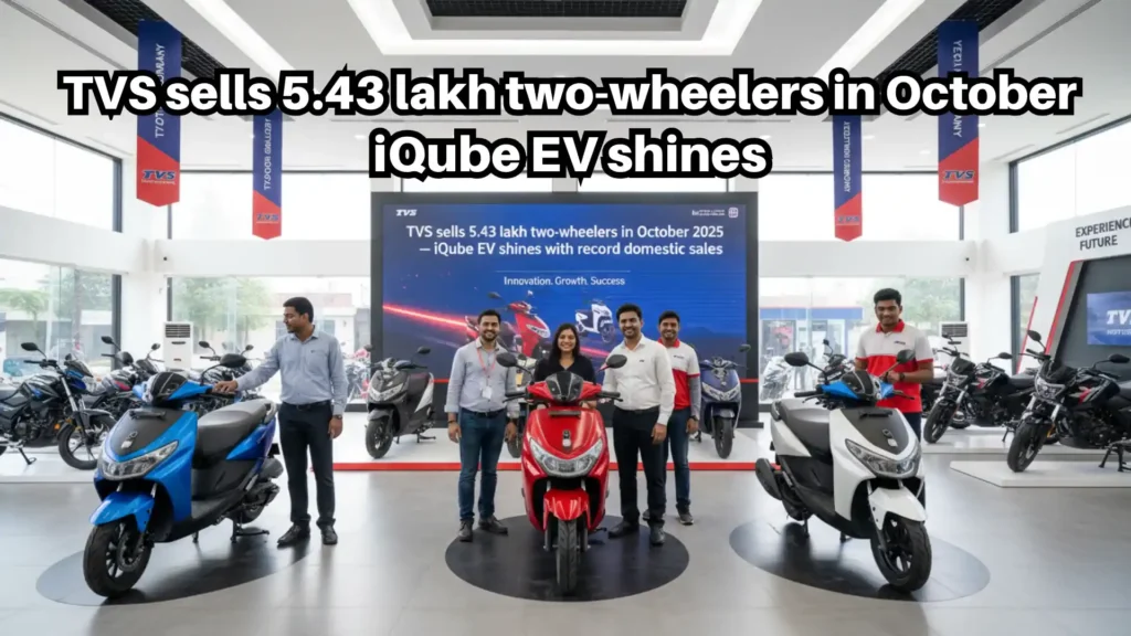 TVS sells 5.43 lakh two-wheelers