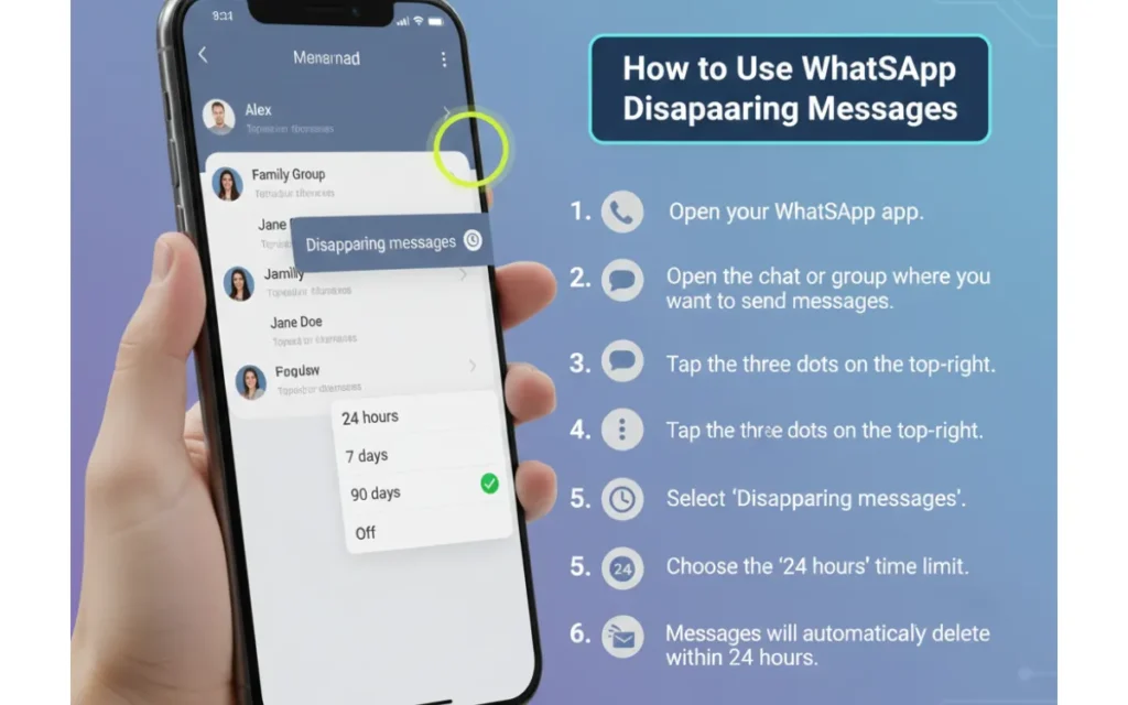WhatsApp disappearing messages