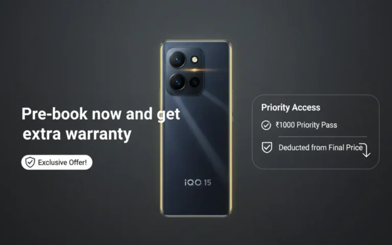 IQOO 15 Pre Booking Offer अब बुक करें, पाएं एक्स्ट्रा Warranty!
