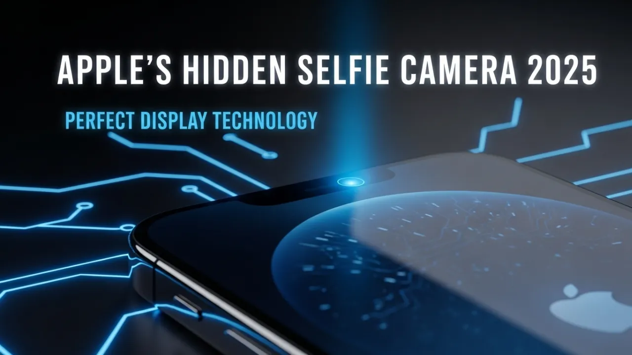 Apple का अगला झटका! 2025 में आने वाली है Hidden Selfie Camera Technology Apple लाएगा Hidden Selfie Camera Technology