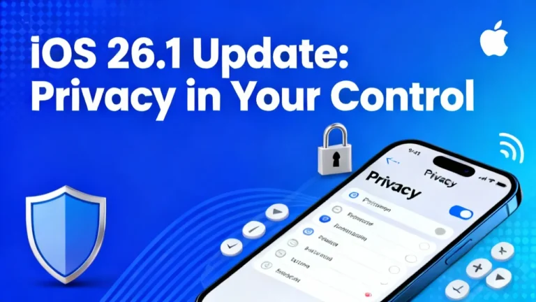 IOS 26.1 Update अब यूज़र्स को मिलेगा अपनी प्राइवेसी पर पूरा कंट्रोल